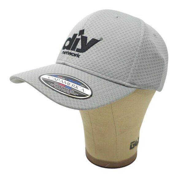 DIY Network Textured Mesh Fitted S/M Cap Trucker Baseball Golf Hat UV Guard NEW - Picture 2 of 13
